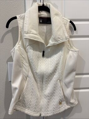 Spyder Women's Cream Quilted Fleece Vest